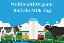 wellhealthorganic buffalo milk tag